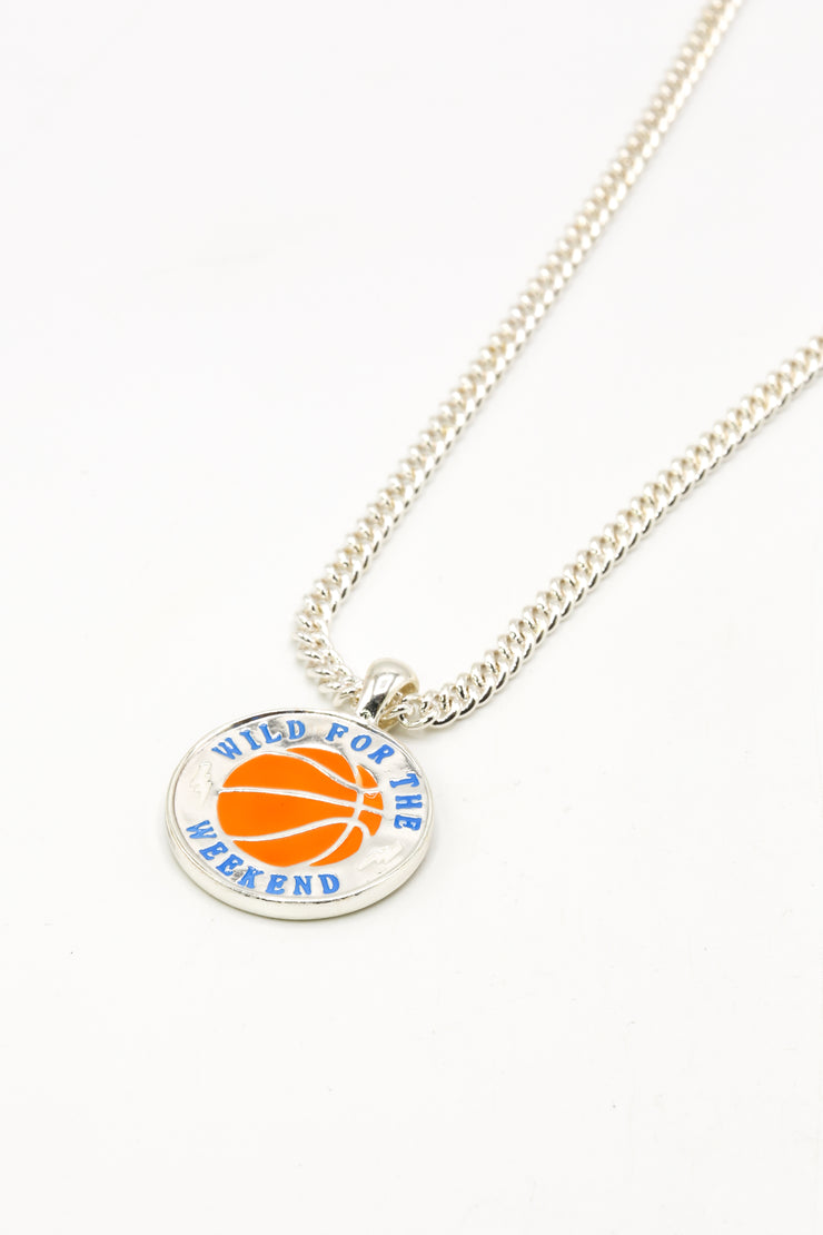 Baller Basketball Pendant Necklace