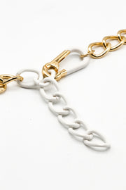 Dipped Chain Clasp Necklace