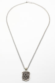 Street Smart Snake shield Pendant Necklace