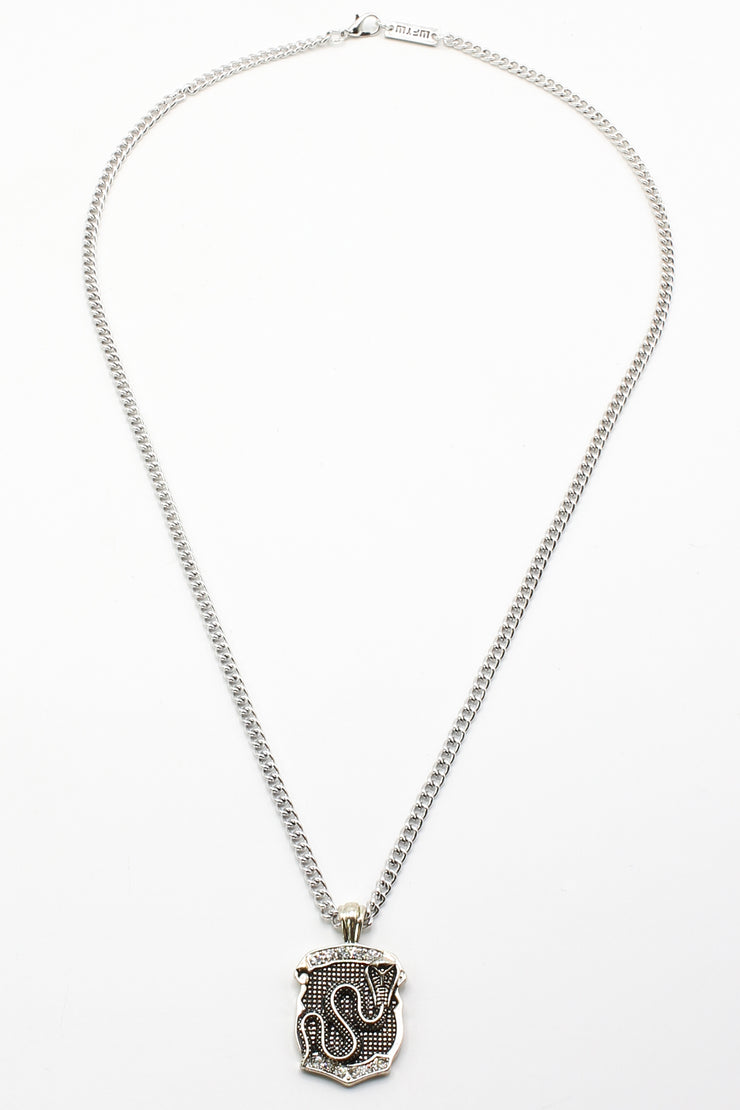 Street Smart Snake shield Pendant Necklace