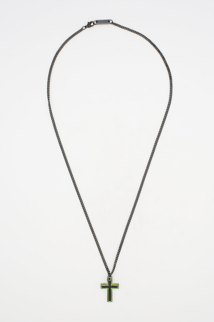 Open Link Cross Necklace